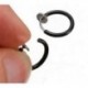 Ezüst - Punk 2db hamis orrajkak gyűrű rugós kapcsos karika fülbevaló unisex piercing septum