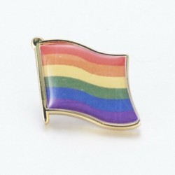Zászló (21 * 23mm) - LMBT szerelem szivárvány büszkeség leszbikus meleg biszexuális transznemű fém zománc tű jelvény
