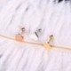 Ezüst - 2db Piercing Tragus fülbevaló porc Helix szív alakú fülbevalók ékszer ajándék