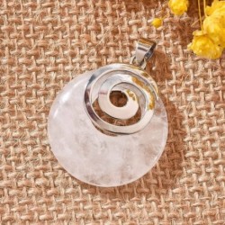 Vulkanikus - Természetes kristály kő tornádós medál csakra reiki gyógyító amulett energia ajándék_AU