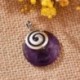 Vulkanikus - Természetes kristály kő tornádós medál csakra reiki gyógyító amulett energia ajándék_AU