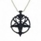 Fekete - Vintage sátáni kecske okkult rituális Pentagram divat fordított medál nyaklánc