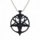 Fekete - Vintage sátáni kecske okkult rituális Pentagram divat fordított medál nyaklánc