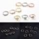 Ezüst-4 kövek - Virágos orrgyűrű Daith piercing porc karika septum gyűrűk Tragus fül ékszerek!