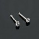 Sokszínű - 24db acél kristály orr ajak gyűrű csont csavar strasszos testpiercing ékszer