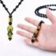 Gyöngylánc * 2 - Feng Shui fekete Obsidian Pixiu Wealth Good Luck sárkány medál nyaklánc ékszerek