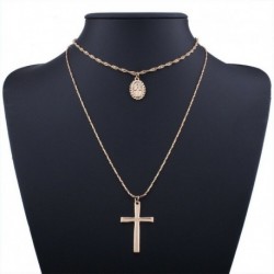 * 13 - Unisex 925 ezüst rozsdamentes acél kereszt medál lánc nyaklánc divat ékszerek