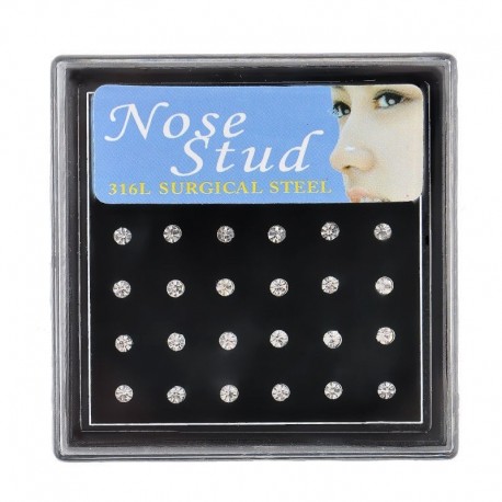 24db fehér - Punk test piercing ékszer szemöldök köldök hasi nyelv orr rúd csont csavar