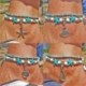 * 16 Arany - Boho bokaváz karkötő Strand teknős gyöngy tengeri csillag kristály gyöngy lánc karkötő
