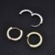 Rose Gold-6mm - 6/8 / 10mm Septum Clicker orr fülgyűrű karika csapok Piercing Helix Tragus Opal US