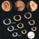 Ezüst-6mm - 6/8 / 10mm Septum Clicker orr fülgyűrű karika csapok Piercing Helix Tragus Opal US