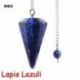 Lazurit - Természetes kő szikla kristály hatszögletű Reiki csakra medál inga ajándék