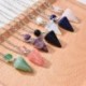 Lazurit - Természetes kő szikla kristály hatszögletű Reiki csakra medál inga ajándék