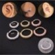 D - Ezüst Huggie Hoop fülbevaló fülpiercing Helix porc Tragus EarStud orrgyűrű