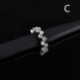 C - Ezüst Huggie Hoop fülbevaló fülpiercing Helix porc Tragus EarStud orrgyűrű