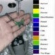 Nincs szín - Pillangó medál színváltozás hangulat medál rozsdamentes acél nyaklánc forró