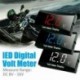 Zöld - 12V autós motorkerékpár digitális LED kijelző voltmérő feszültség volt mérő panel mérő