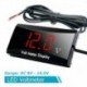 Zöld - 12V autós motorkerékpár digitális LED kijelző voltmérő feszültség volt mérő panel mérő