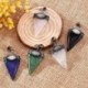 fehér - Egyesült Királyság háromszög szikla kvarc labradorit kő medál energia Reiki gyógyító amulett