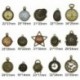 Nincs szín - Retro Vintage Steampunk bronz zsebóra kvarc varázsa nyaklánc medál ajándék