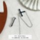 Kereszt - Punk Gothic Long Chain Cross Cipper Stud Drop fülbevalók férfiaknak női ékszerek USA