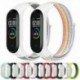 Kék - Az amerikai borító karszalag tok nejlon hurokpánt hevederrel cserélhető a Xiaomi Mi Band 4 3 számára