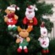 Style-6 piros (12db HxS: 2x3cm) - Karácsonyi angyal baba játék függő medál fesztivál dísz karácsonyi fa dekoráció
