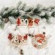 Style-6 piros (12db HxS: 2x3cm) - Karácsonyi angyal baba játék függő medál fesztivál dísz karácsonyi fa dekoráció