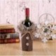 Style-7 szürke karácsonyi íj (hosszú ... - Xmas borosüveg ajándék táskák hóember Mikulás karácsonyi dekoráció
