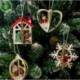 Design-15 szög (1db HxS: 27x5 .... - 2020 KARÁCSONY Csomófa díszek Ezüst angyal baubles díszek karácsony ÚJ