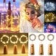 1M 10LED meleg fehér - LED parafa 20 lámpával egy húros palack dugó lámpa fény esküvői party lámpa