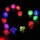 1M 10LED meleg fehér - Xmas 10 LED rózsa virág húrlámpa tündér esküvői party kerti dekoráció karácsony