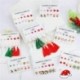 5-6Páros / Szarvas hópehely - Karácsonyi nők zománcozott kristály fülbevalók Dangle Ear Stud Hook Xmas ajándék