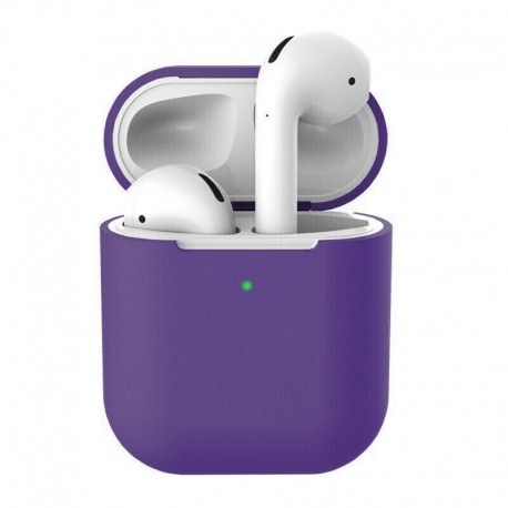 Lila (kulcstartó nélkül) - AirPods szilikon tok   kulcstartó védőbőr új AirPod 2. és 1. tokhoz