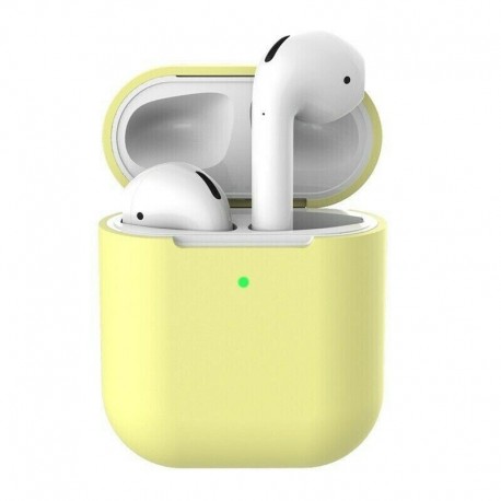 Sárga (kulcstartó nélkül) - AirPods szilikon tok   kulcstartó védőburkolat az AirPod töltőtokhoz