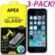 IPhone 7 (3 csomag) - 3db Premium Real Screen Protector edzett üveg film iPhone 5 6s 7 8 Plus készülékhez