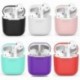 Zöld - AirPods szilikon tok borító védőbőr Apple Airpod töltéshez   kulcstartó