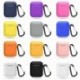 Rózsaszín - AirPods szilikon tok borító védőbőr Apple Airpod töltéshez   kulcstartó