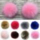 Kávé   Nyomógomb - Barkácsolás 10 cm 12 cm aranyos műnyúl szőrme Pom Pom labda pompom kötő kalap kiegészítők