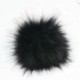 Fekete   Nyomógomb - Elegáns 12 cm-es barkácsolás aranyos műnyúl szőrme Pom Pom labda pompom kötő kalap kiegészítők