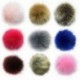 Fekete   Nyomógomb - Elegáns 12 cm-es barkácsolás aranyos műnyúl szőrme Pom Pom labda pompom kötő kalap kiegészítők