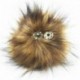 Fekete   Nyomógomb - Elegáns 12 cm-es barkácsolás aranyos műnyúl szőrme Pom Pom labda pompom kötő kalap kiegészítők