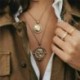 * 208 Trendi arany érme nyaklánc ... - Boho női többrétegű arany ezüst lánc medál Crystal Choker nyaklánc ékszer