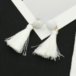 * 281 - Divat cseh ékszerek elegáns bojt fülbevalók hosszú csap csepp dangle nők