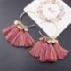 * 27 - Divat cseh ékszerek elegáns bojt fülbevalók hosszú csap csepp dangle nők