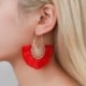 * 19 - Divat cseh ékszerek elegáns bojt fülbevalók hosszú csap csepp dangle nők