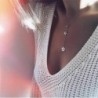 * 115 Gold Star Choker lánc - HOT Nők többrétegű hosszú lánc medál Crystal Choker nyaklánc ékszer ajándék