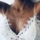 Ezüst - Boho női egyszerű nyaklánc báj ékszerek hosszú medál arany ezüst choker lánc