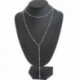 Ezüst - Boho női egyszerű nyaklánc báj ékszerek hosszú medál arany ezüst choker lánc