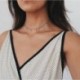 * 2 Ezüst egyszerű rövid csüngő - Divat többrétegű choker nyaklánc Star Moon Lock lánc női nyári ékszerek ÚJ
